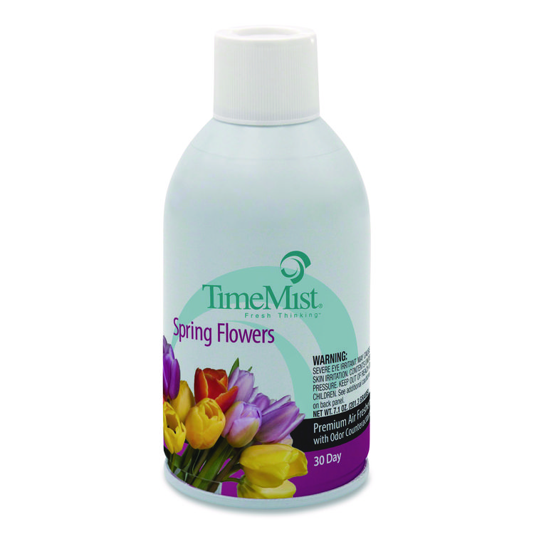 TimeMist Premium Metered Air Freshener Refill, Spring Flowers, 7.1 oz Aerosol Spray (TMS1042712EA)