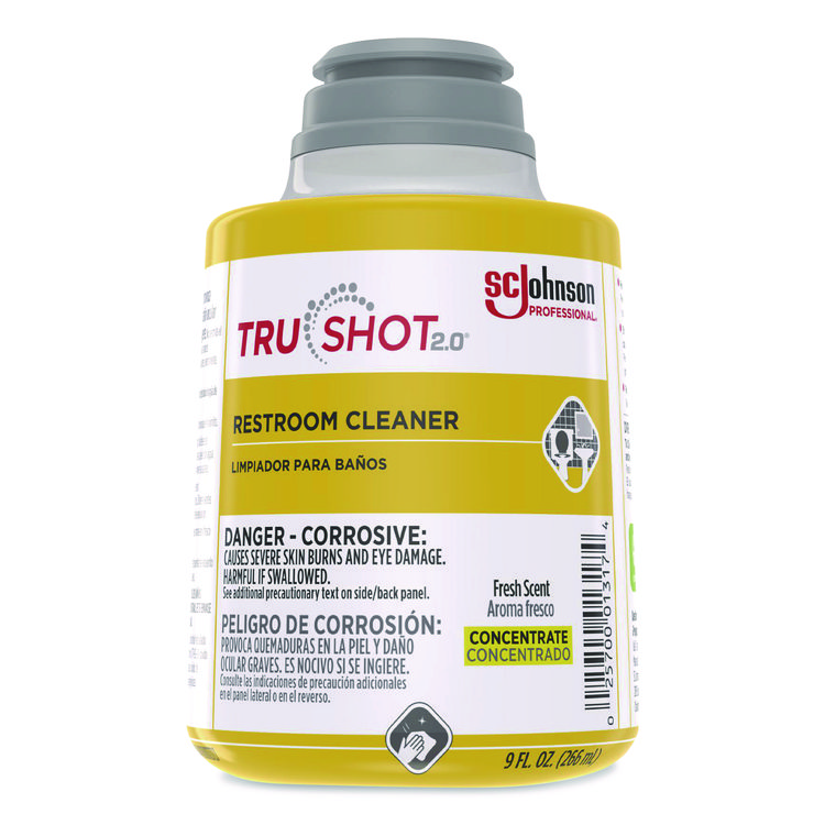 SC Johnson Professional TruShot 2.0 Restroom Cleaner, Fresh Scent, 9 oz Cartridge, 4/Carton (SJN379844)