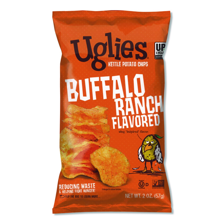 DIEFFENBACH'S SNACKS Kettle Potato Chips, Buffalo Ranch, 2 oz Bags, 24/Carton (UGLDFN26181)