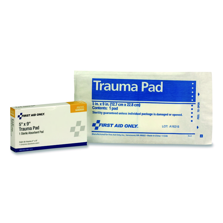 First Aid Only Trauma Pad, 5 x 9 (FAOAN205)