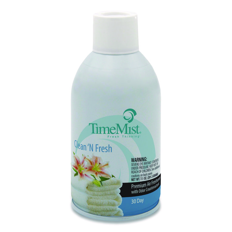 TimeMist Premium Metered Air Freshener Refill, Clean N Fresh, 7.1 oz Aerosol Spray (TMS1042771EA)