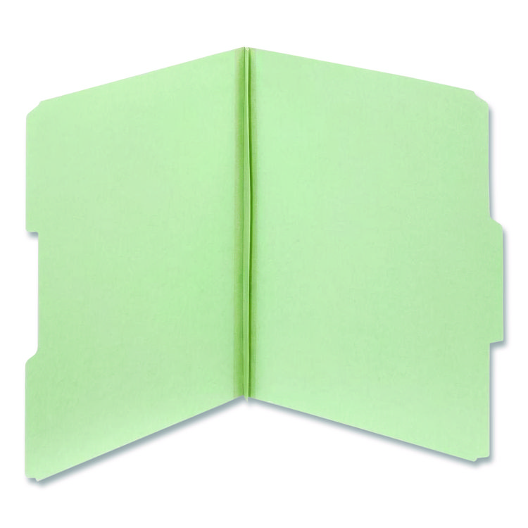 Pendaflex Pressboard Expanding File Folders, 1/3-Cut Tabs: Assorted Positions, Letter Size, 2" Expansion, Light Green, 25/Box (PFX23234)