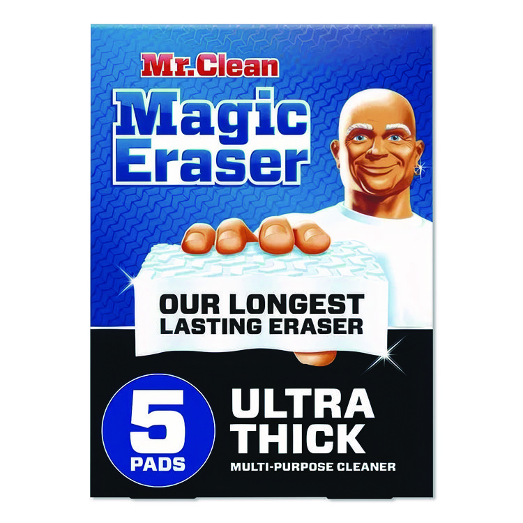 Mr. Clean Magic Eraser Ultra Thick, White, 5/Pack (PGC12413PK)