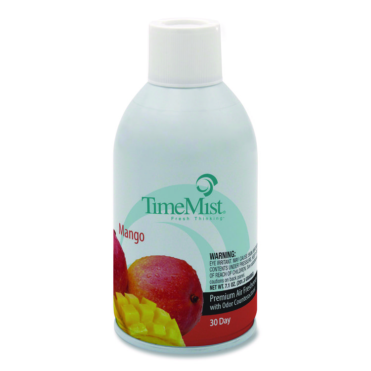 TimeMist Premium Metered Air Freshener Refill, Mango, 7.1 oz Aerosol Spray, 12/Carton (TMS1042810)