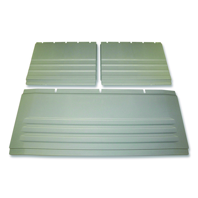 Rubbermaid Commercial Utility Cart Replacement Parts, Panel Kit, For Rubbermaid FG4092, FG4093, FG4094, Plastic, Gray (SGSFG4093L1GRAY)