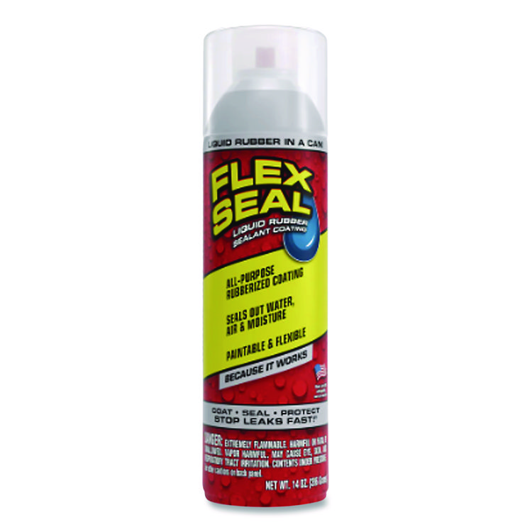 Flex Seal Liquid Rubber Sealant Coating Spray, 14 oz Spray, Clear (FSGFSCL20)
