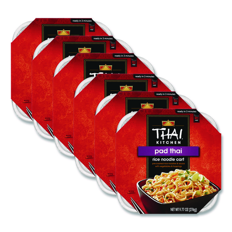 McCormick Thai Kitchen Pad Thai Rice Noodle Cart, 9.77 oz Individually Wrapped, 6/Carton (MKCTHA01026)