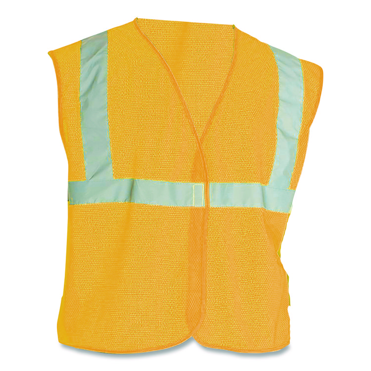 PIP ANSI Class 2 Hook and Loop Safety Vest, X-Large, Hi-Viz Orange (PID302MVGORXL)
