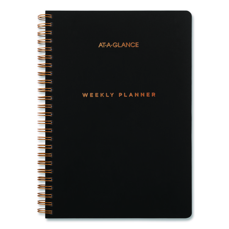 AT-A-GLANCE SignatureÂ LiteÂ Academic Weekly Monthly Planners, 8 x 5, Black Cover, 12-Month (July to June): 2025 to 2026 (AAGYP20LA05)