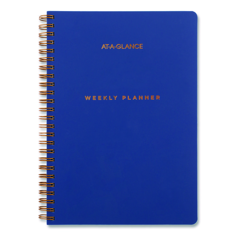 AT-A-GLANCE SignatureÂ LiteÂ Academic Weekly Monthly Planner, Blue Cover, 12-Month (July to June): 2025 to 2026 (AAGYP20LA20)