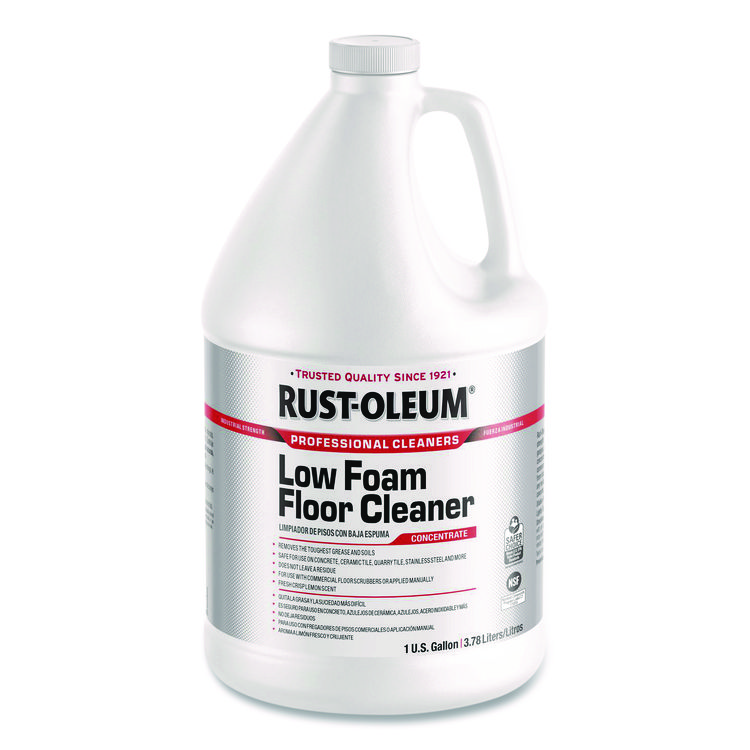 Rust-Oleum Professional Low Foam Floor Cleaner Concentrate, Lemon Scent, 1 gal Bottle, 4/Carton (RST382263)