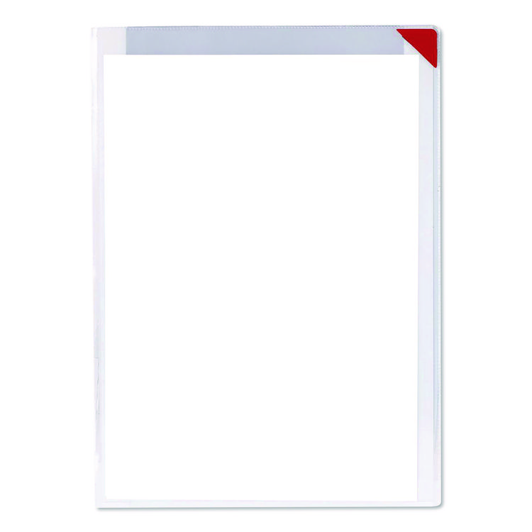djois by Tarifold Easy Clic Sub-Zero Signage Pocket, 8.5 x 11 Insert, Clear Frame, 10/Pack (TFI19478110)
