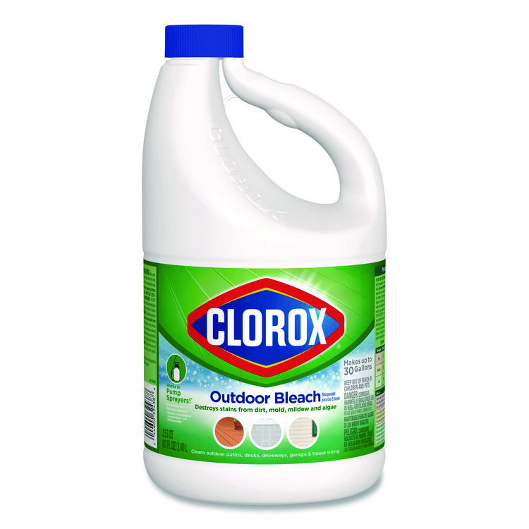 Clorox CloroxPro Results Concentrated Outdoor Bleach, 81 oz Bottle, 6/Carton (CLO32438)