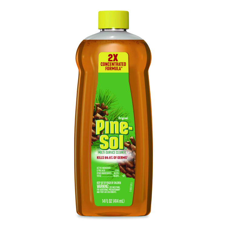 Pine-Sol Multi-Surface Cleaner Disinfectant Concentrated, Pine Scent, 14 oz Bottle (CLO60146EA)
