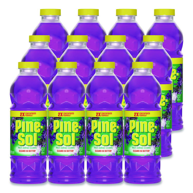 Pine-Sol Multi-Surface Cleaner Concentrated, Lavender Clean, 24 oz Bottle, 12/Carton (CLO60153CT)