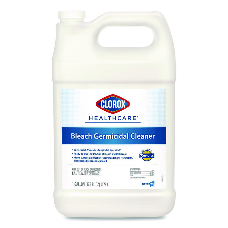 Clorox Healthcare Bleach Germicidal Cleaner, 128 oz Refill Bottle (CLO68978EA)