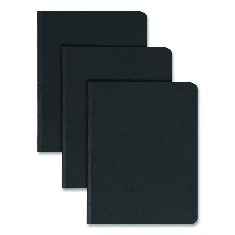 Smead Prong Fastener Premium Pressboard Report Cover, Two-Piece Prong Fastener 3" Capacity, 8.5 x 11, Black/Black (SMD81151)