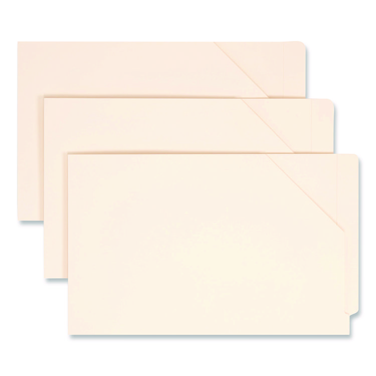 Smead End Tab Jackets with Reinforced Tabs, Straight Tab, Legal Size, 11-pt Manila, 100/Box (SMD76700)