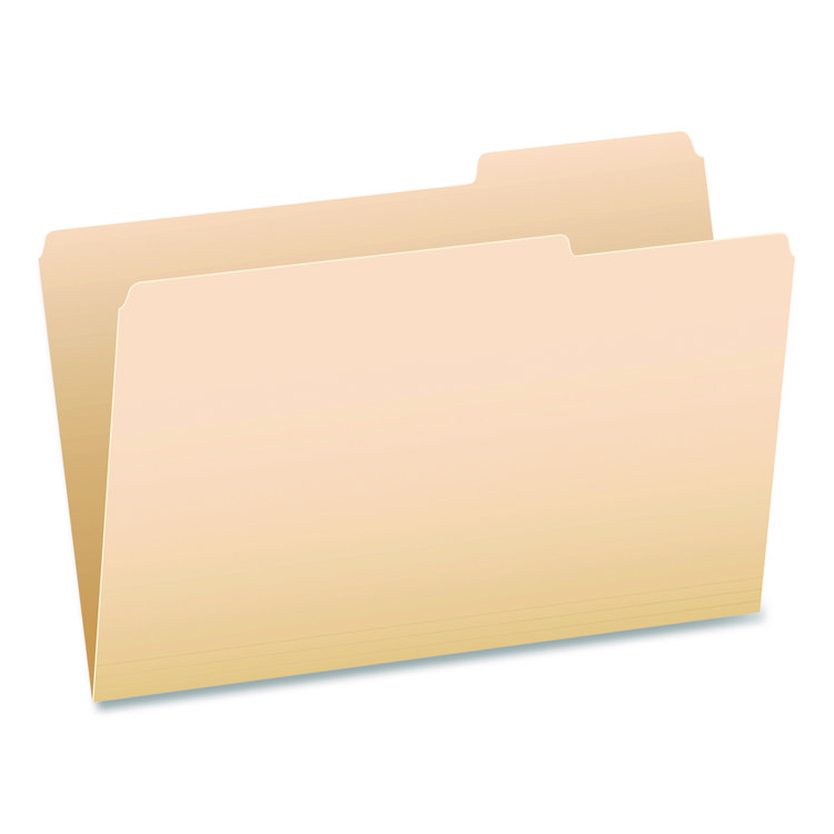 Pendaflex Standard Manila File Folders, 1/3-Cut Tabs: Left Position, Legal Size, Manila, 100/Box (PFX753131)