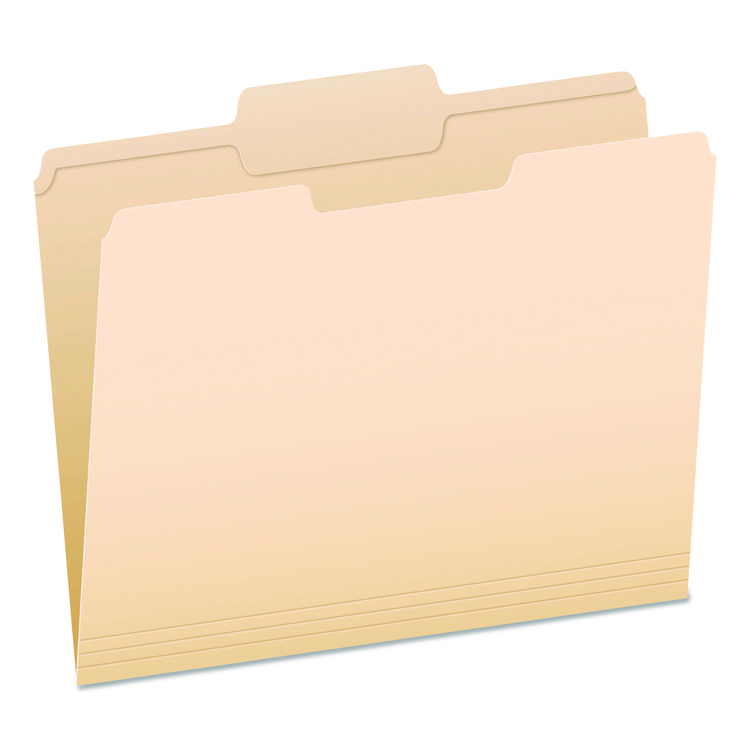 Pendaflex Reinforced Top Tab Manila File Folders, 1/3-Cut Tabs: Center Position, Letter Size, Manila, 100/Box (PFXR752132)