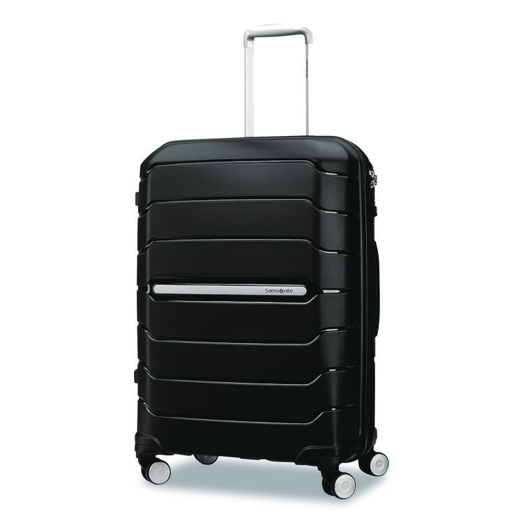 Samsonite Freeform Hard Side Carry-On Suitcase, Four-Wheeled Spinner, 19.6 x 13.4 x 27.95, Black (SML782561041)