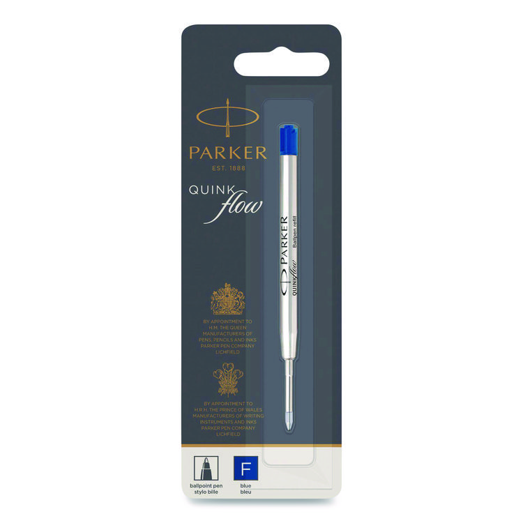 Parker Refill for Parker Ballpoint Pens, Fine Conical Tip, Blue Ink (PAR1950368)