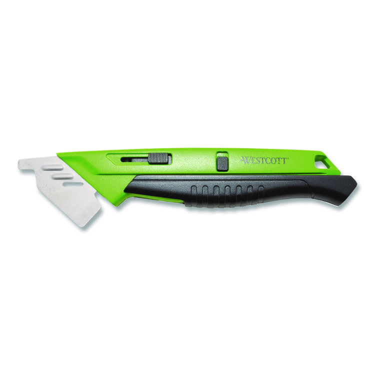 Westcott Dual-Sided Ceramic Box Opener, ABS Plastic Handle, Green (WTC17920001)