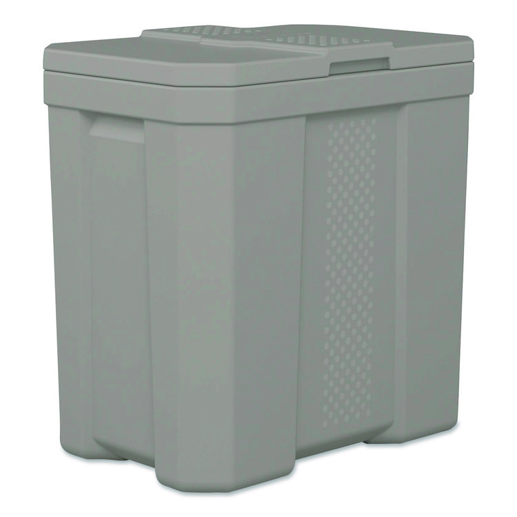 SUNCAST CORPORATION Salt Box, 28 gal, 23.75 x 15.75 x 23.75. Dove Gray (SUABMBX300)