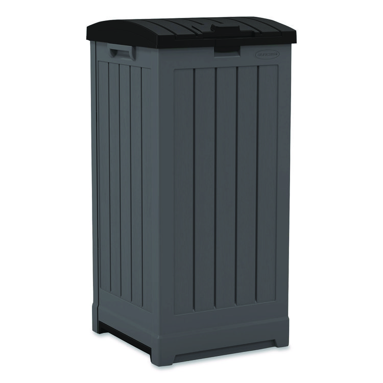 SUNCAST CORPORATION 36 to 39 Gallon Trash Hideaway, Plastic/Resin, Peppercorn/Black (SUAGH3900)