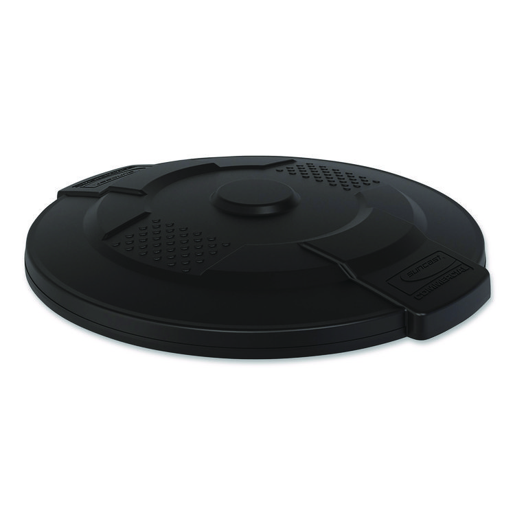 Suncast Commercial Utility Trash Can Lid for 20 gal Trash Can, 19.74" Diameter x 2.9", Black (SUATCU20GLIDD)
