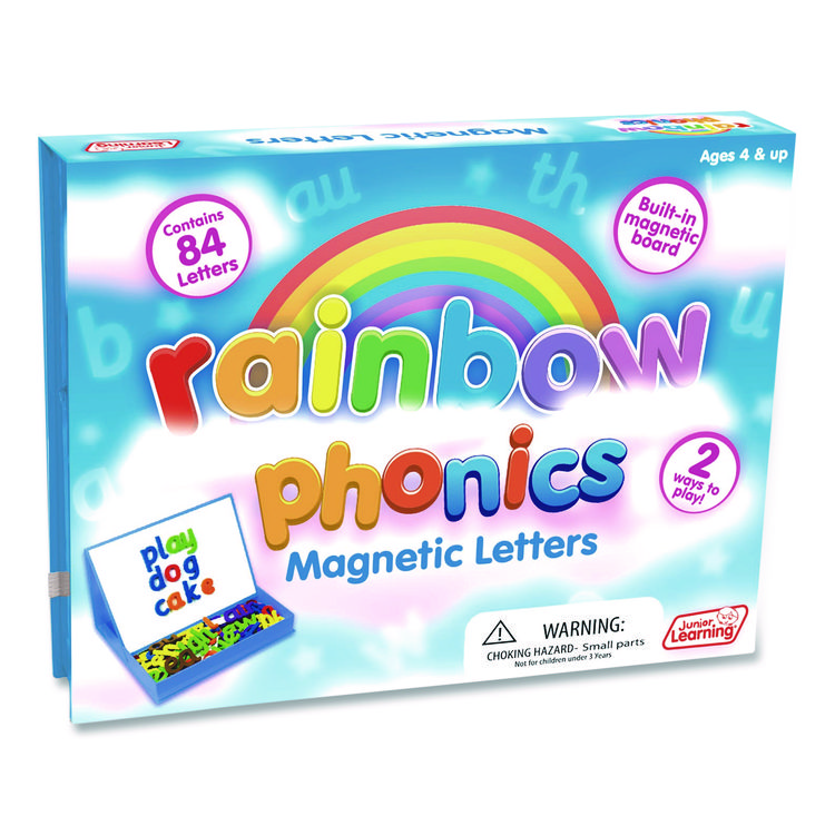 JUNIOR LEARNING Rainbow Phonics Magnetic Letters, Ages 4 to 7 (JRL194)