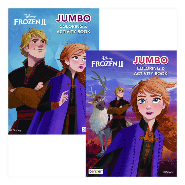 BENDON Disney Frozen 2 Jumbo Coloring and Activity Book, Ages 3 and Up, 10.75 x 7.75 Sheets, 64 Pages (WLB45829)