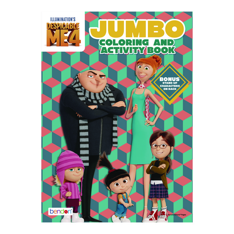 BENDON Despicable Me 4 Jumbo Coloring and Activity Book, Ages 3 and Up, 10.75 x 7.75 Sheets, 64 Pages (WLB60503)