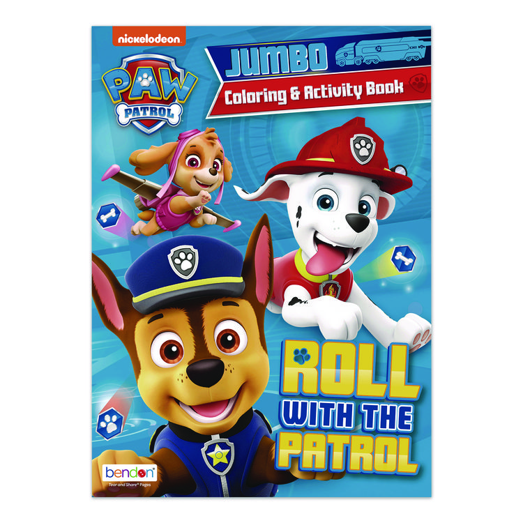 BENDON Nickelodeon Paw Patrol Jumbo Coloring and Activity Book, Ages 3 and Up, 10.75 x 7.75 Sheets, 64 Pages (WLB179051)