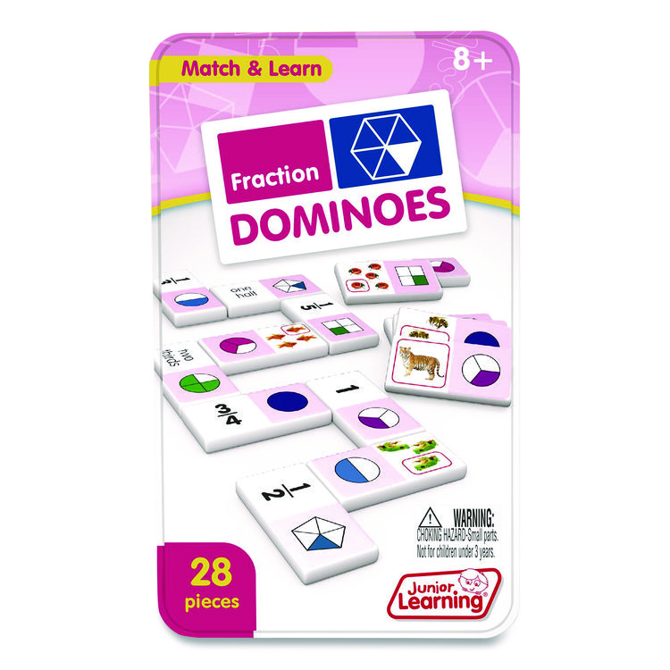 JUNIOR LEARNING Fraction Dominoes, Ages 8 to 12 (JRL485)