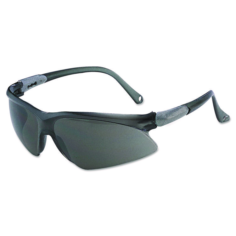 KleenGuard V20 Visio Safety Glasses, Black Frame, Black Indoor/Outdoor Lens (ANS14476)