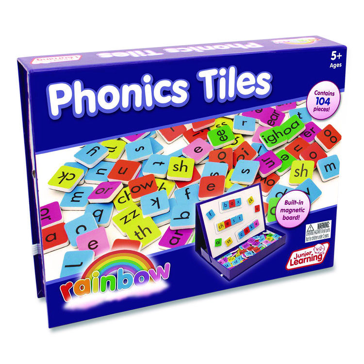 JUNIOR LEARNING Rainbow Phonics Tiles, Ages 5 to 7 (JRL654)