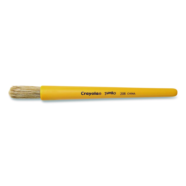 Crayola Art Brushes So Big, 7.63" Long, Natural Hair, 1.38" Round Brush (CYO502080000)
