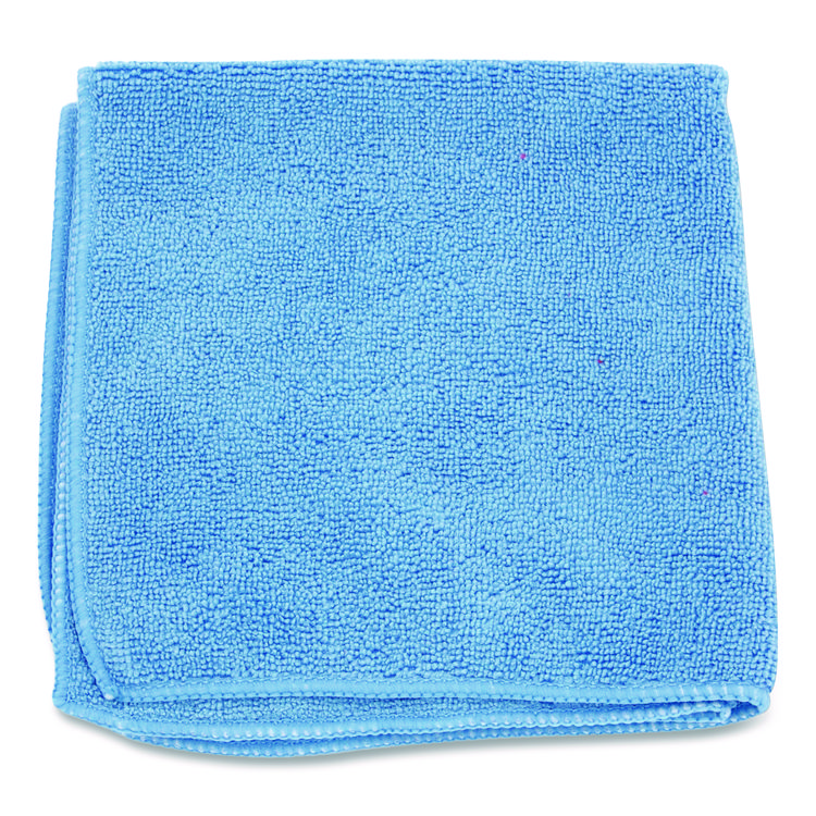 HOSPECO MicroWorks Microfiber Towels, 12 x 12, Blue, Dozen (HOS2501B)