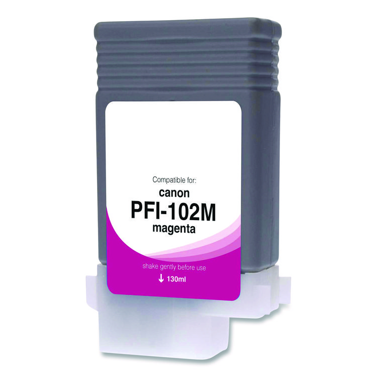 CLOVER IMAGING GROUP Compatible Magenta Ink, Replacement for PFI-102 (0897B001), 130 mL (CTGWCPFI102M)