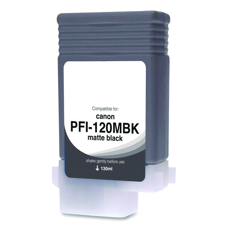 CLOVER IMAGING GROUP Compatible Matte Black Ink, Replacement for PFI-120 (2884C001), 130 mL (CTGWCPFI120MB)