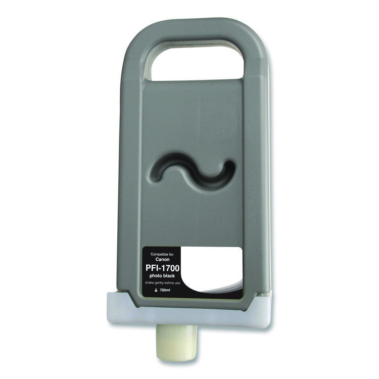 CLOVER IMAGING GROUP Compatible Photo Black Ink, Replacement for PFI-1700 (0775C001AA), 700 mL (CTGWCPFI1700PB)