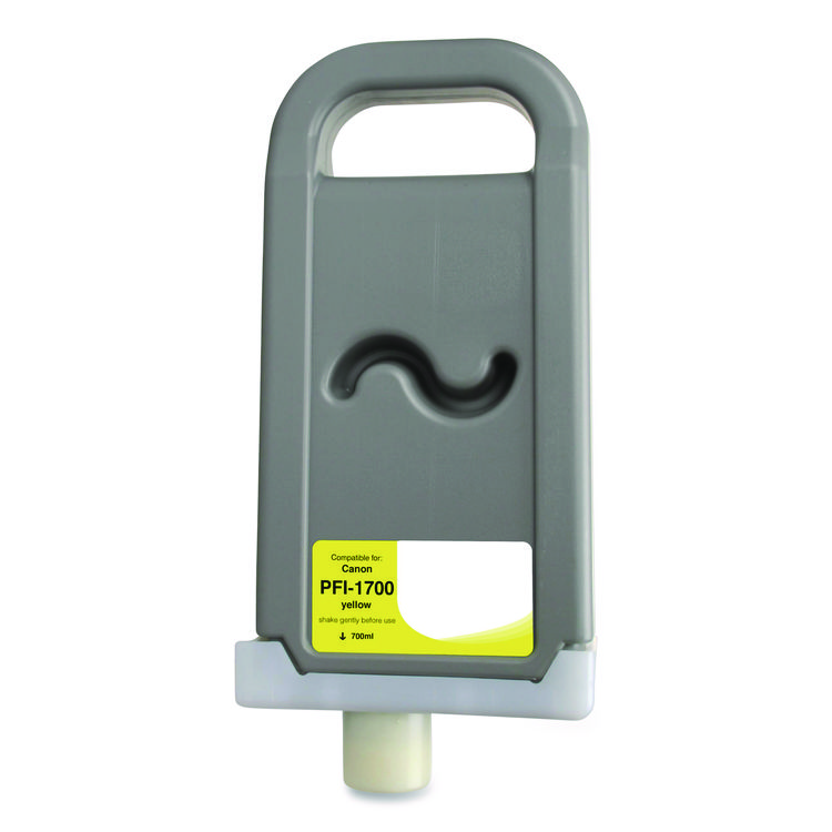 CLOVER IMAGING GROUP Compatible Yellow Ink, Replacement for PFI-1700 (0778C001AA), 700 mL (CTGWCPFI1700Y)