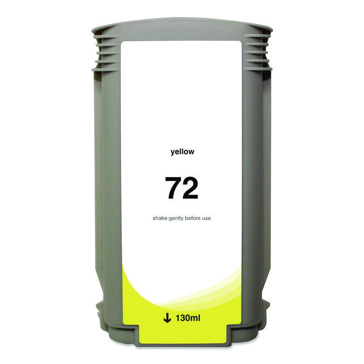 CLOVER IMAGING GROUP Remanufactured Yellow High-Yield Ink, Replacement for 72 (C9373A), 130 mL (CTGWH72Y)
