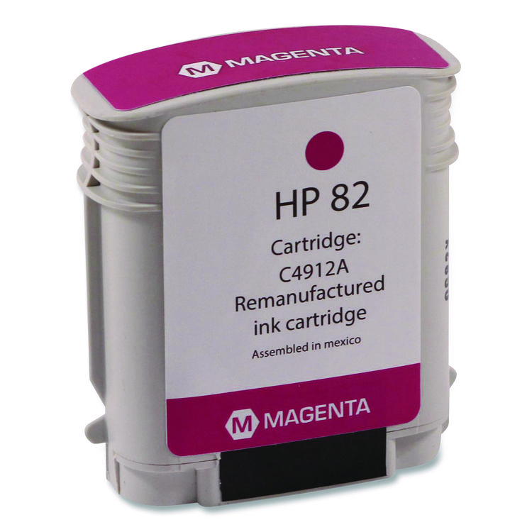 CLOVER IMAGING GROUP Remanufactured Magenta High-Yield Ink, Replacement for 82 (C4911A), 69 mL (CTGWH82M)