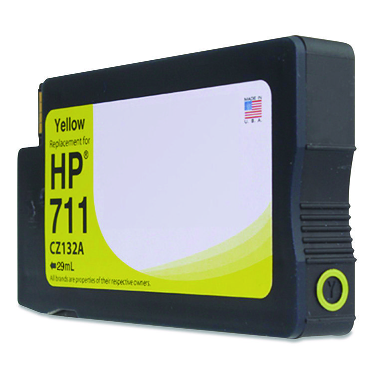 CLOVER IMAGING GROUP Remanufactured Yellow Ink, Replacement for 711 (CZ132A), 29 mL (CTGWH711Y)