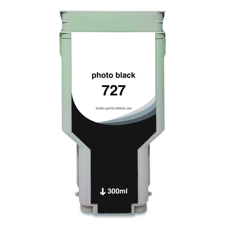 CLOVER IMAGING GROUP Compatible Photo Black High-Yield Ink, Replacement for 727XL (F9J79A), 300 mL (CTGWH727XLPB)