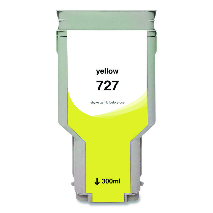 CLOVER IMAGING GROUP Compatible Yellow High-Yield Ink, Replacement for 727XL (F9J78A), 300 mL (CTGWH727XLY)