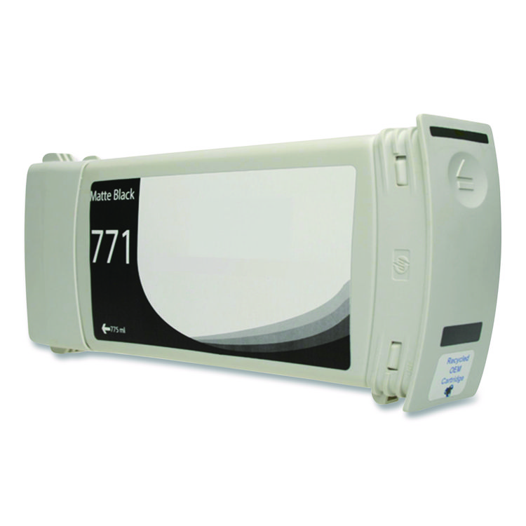 CLOVER IMAGING GROUP Remanufactured Matte Black Ink, Replacement for 771 (CE037A, B6Y15A) 775 mL (CTGWH771MB)