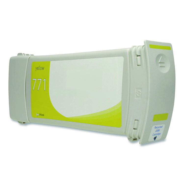 CLOVER IMAGING GROUP Remanufactured Yellow Ink, Replacement for 771 (CE040A, B6Y18A) 775 mL (CTGWH771Y)